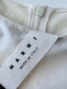 Marni cream muslin dress